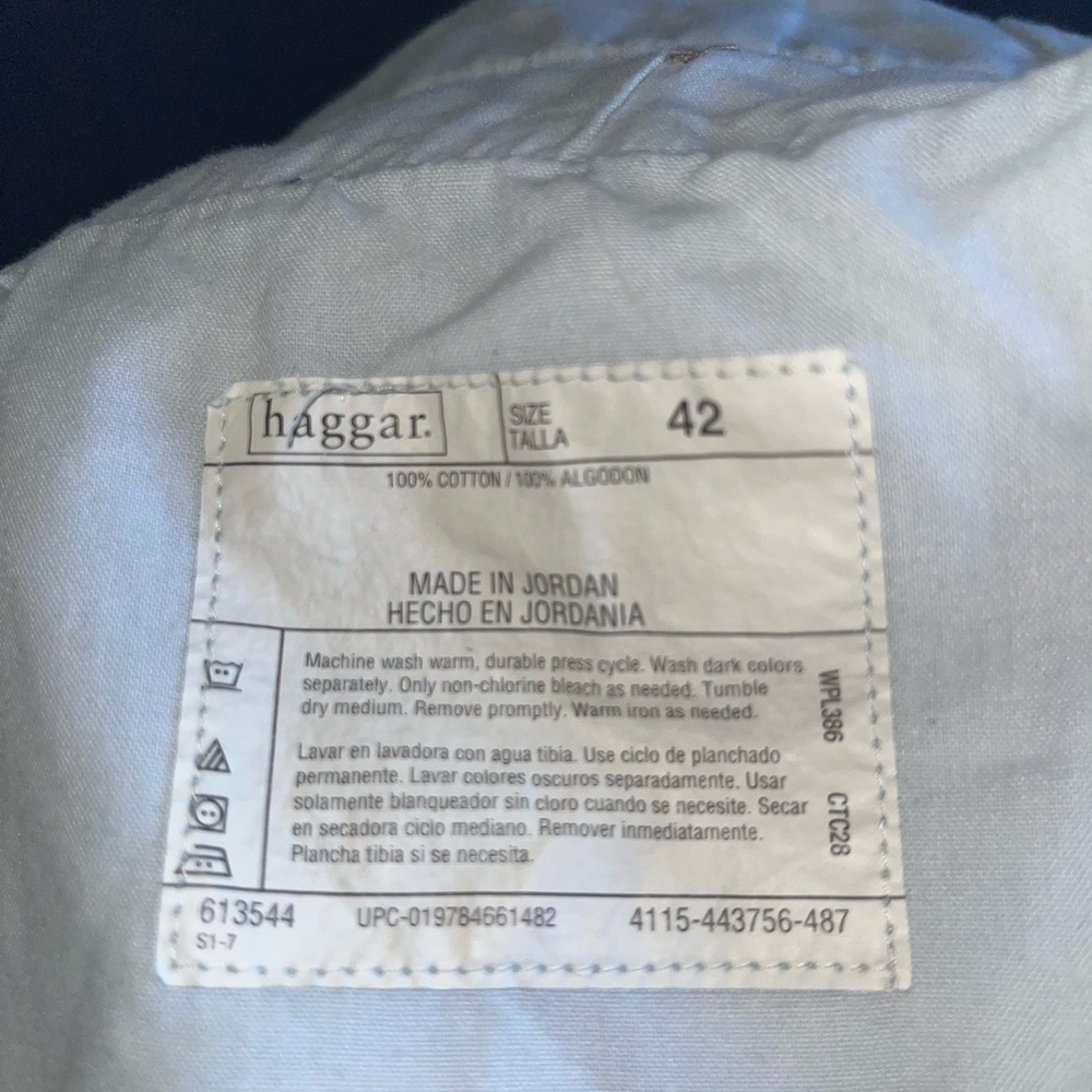 Haggar Blue Jean‎ Shorts Relaxed Fit Size 42 - Picture 6 of 6
